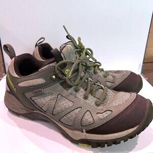 Merrell Moab Ventilator Dusty Olive Hiking Shoes Womens 9.5 Waterproof Trail